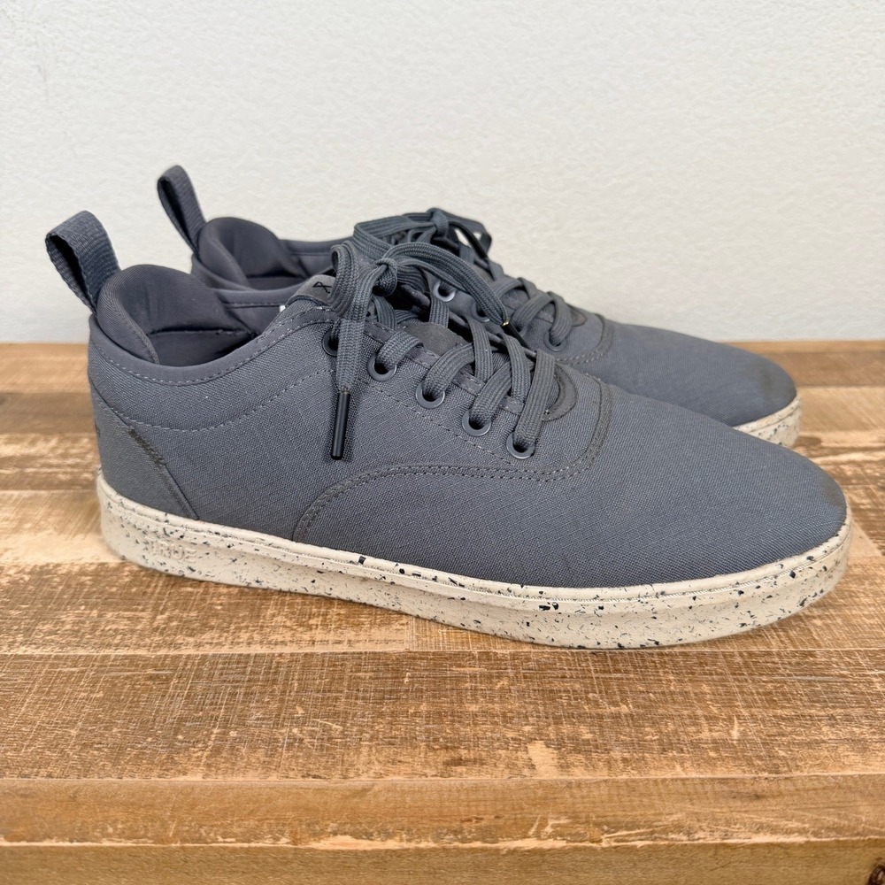 True Linkswear FS-01 Golf Shoes Spikeless Mens 8.5 Womens 10 Gray Canvas Low Top